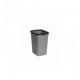 Ведро для мусора с фиксатором Tandem 20л (сер.металлик/черный) 300х232х383 мм