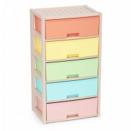 Комод Колорит 5-х секционный широкий цветной 560х390х1000 мм