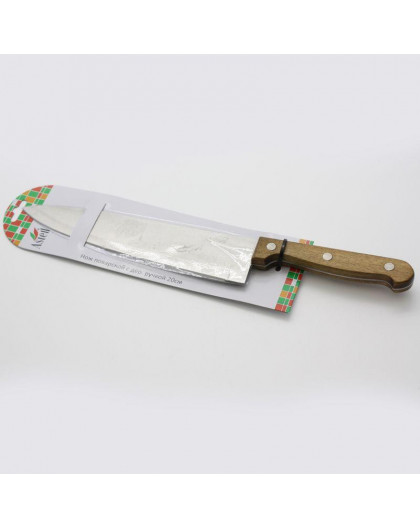 Нож кухонный 20,0 см поварской с деревянной ручкой