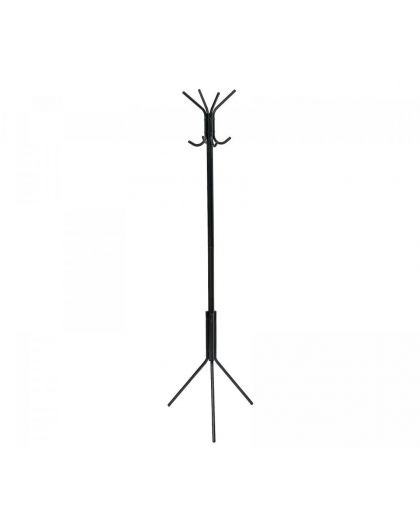 Вешалка для одежды стойка  8 крючков 50*40*175см ЧЕРНАЯ, максимальный вес 22кг,7кг на крючок, толщин