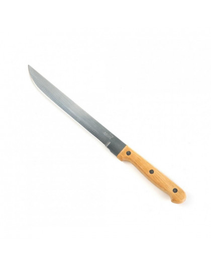 Нож кухонный 20,0см разделочный с деревянной ручкой №2
