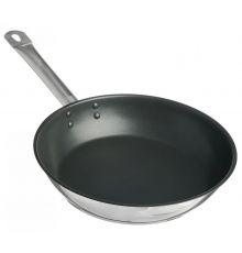 Сковорода 26см без крышки антипригарная [ОБЩЕПИТ] корпус 0,6мм индукционное дно ТРС 3,5мм покрытие X