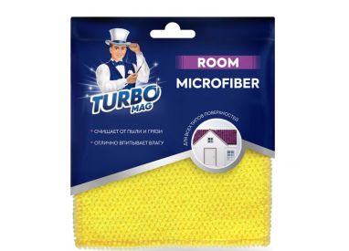 Салфетка антипыль TURBOMAG ROOM микрофибра 250г/м2 30*30см., 1шт
