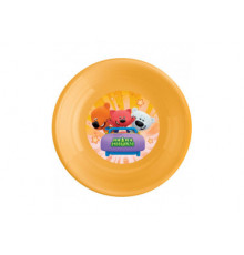 Тарелка детская глубокая декором 185мм МИ-МИ-МИШКИ (Оранжевый)