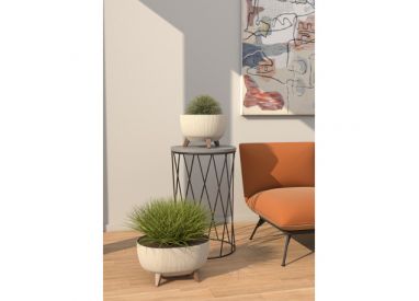 Кашпо ROMA Jumper на ножках d24, h19 см 5,1л крем (kremowy)