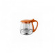 Заварочный чайник 750 мл., (коричневый) жаропрочное стекло, металлический фильтр