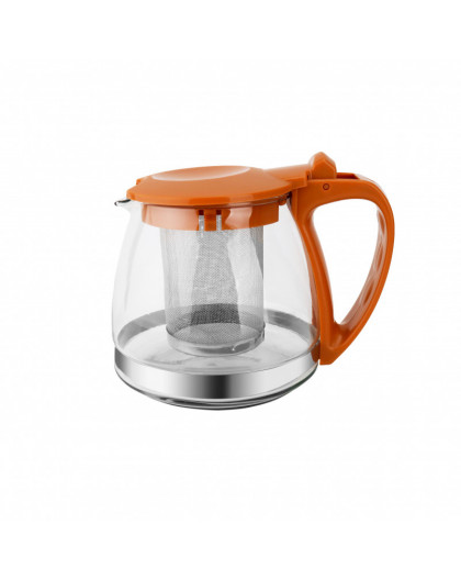 Заварочный чайник 750 мл., (коричневый) жаропрочное стекло, металлический фильтр