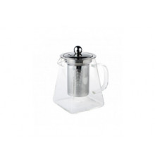 Чайник 0,55л для заварки металлическое сито термостойкое стекло [КУВШИН H квадрат] МС304