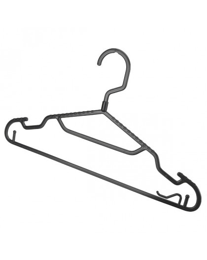 Комплект вешалок для легкой одежды SLIM р.46 (4шт) (Черный)