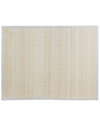 Салфетка сервировочная из бамбука BM-02, цвет: белый