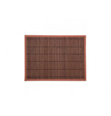 Салфетка сервировочная из бамбука BM-05, цвет: тёмно-коричневый, подложка: EVA