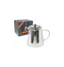 Чайник заварочный AROMA, объем:750 мл (боросиликатное стекло, нерж.сталь)