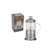 Чайник/кофейник (кофе-пресс) CELLULA, 600 мл, из жаропр стекла, в корпусе из нерж стали, B511-600ML