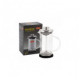 Чайник/кофейник (кофе-пресс) NERO 350 мл из боросиликатного стекла, цвет - черный