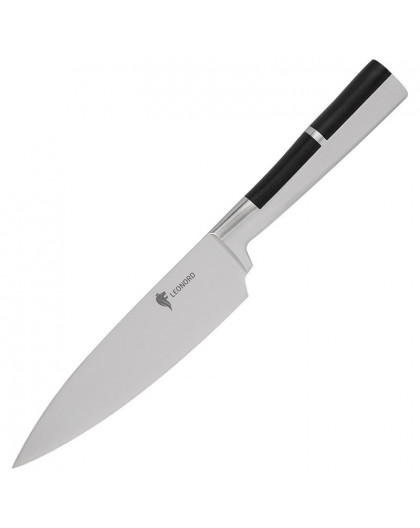 Нож поварской цельнометаллический с вставкой из АБС пластика PROFI, 20 см