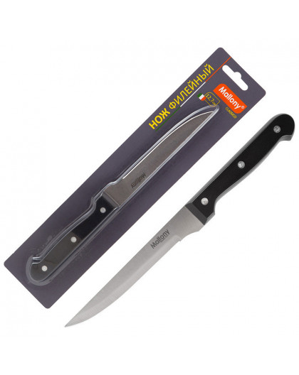 Нож с пластиковой рукояткой CLASSICO MAL-04CL филейный, 14 см