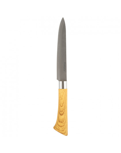 Нож с пластиковой рукояткой под дерево FORESTA универсальный 13 см