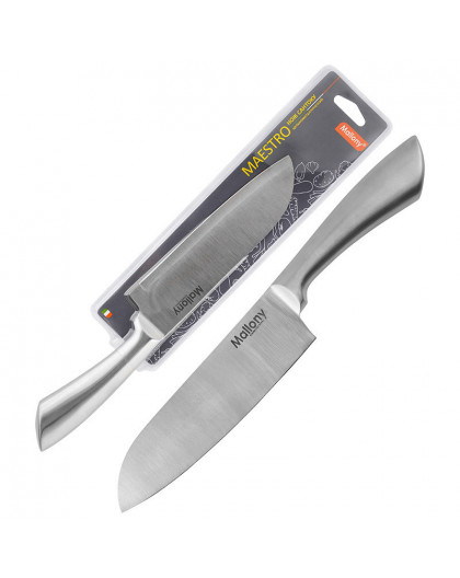 Нож цельнометаллический MAESTRO MAL-01M сантоку, 17 см