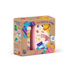 Набор: Ланч-бокс 0,98л + Стакан детский с крышкой,петлей и декором 0,4л (Розовый)