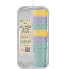 Набор многоразовых горшков для рассады InGreen for Green Republic, съемное дно, поддон 12х200мл, мик