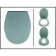 Сиденье для унитаза жесткое Океан LUX однотонное с детской накладкой