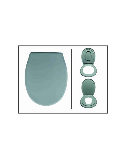 Сиденье для унитаза жесткое Океан LUX однотонное с детской накладкой