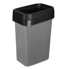 Контейнер для мусора 25л METAL BIN (Черный)