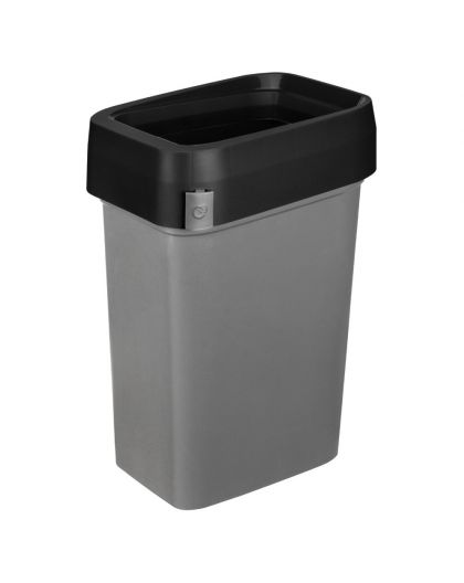 Контейнер для мусора 25л METAL BIN (Черный)