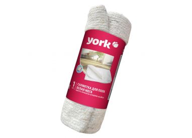 Салфетка для пола хлопковая белая в рулоне МЕГА YORK 260г/м2 (80х100 см)