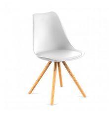 Стул KOLLI eco 830х480х440см, нагрузка до 120кг 2шт БЕЛЫЙ