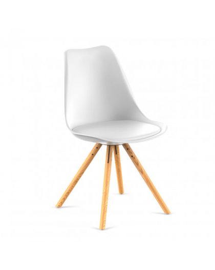 Стул KOLLI eco 830х480х440см, нагрузка до 120кг 2шт БЕЛЫЙ