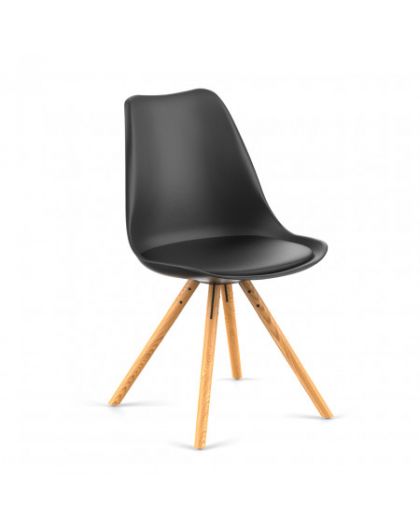 Стул KOLLI eco 830х480х440см, нагрузка до 120кг 2шт ЧЕРНЫЙ