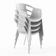 Стул ESCALATE 750х540х530см, нагрузка до 120кг 1шт БЕЛЫЙ