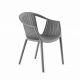 Стул ESCALATE 750х540х530см, нагрузка до 120кг 1шт СЕРЫЙ NEW