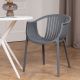 Стул ESCALATE 750х540х530см, нагрузка до 120кг 1шт СЕРЫЙ