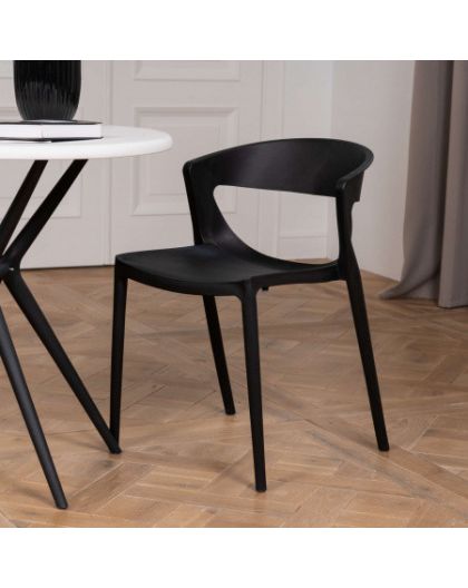 Стул EVOK 750х490х490см, нагрузка до 120кг 1шт ЧЕРНЫЙ