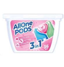 Капсулы для стирки многофункциональные 36шт ALLONE для всех типов белья цветочный /Арт-CAP03/489944/