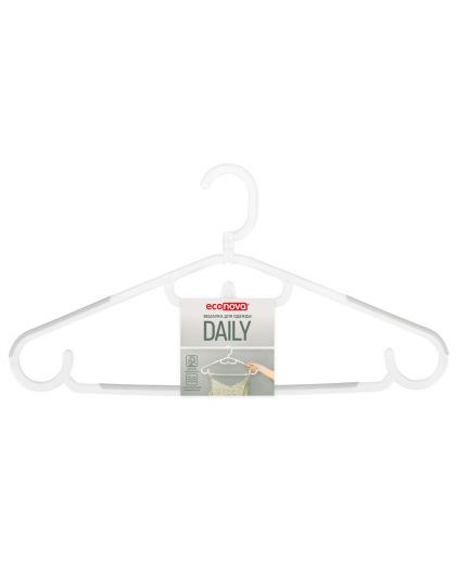 Вешалка антискользащая р.48-50 DAILY с поворотным крючком (белый)