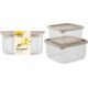 Набор контейнеров для продуктов Sugar&Spice Vanilla (0,4л + 0,8л) с гибкой крышкой латте