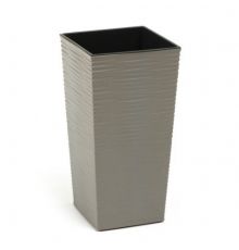 Горшок ФИНЕЗИЯ ЭКО ДЖУТО с вкладышем 250*250*460 мм