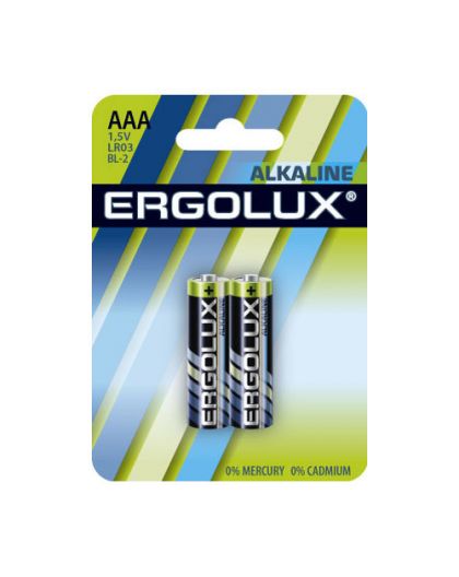 Батарейки Ergolux LR03 Alkaline BL-2 (LR03 BL-2, 1.5В)