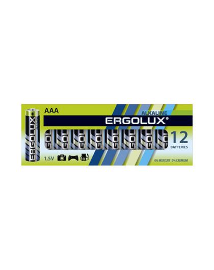 Батарейки Ergolux LR03 Alkaline BP-12 (LR03 BP-12, 1.5В)
