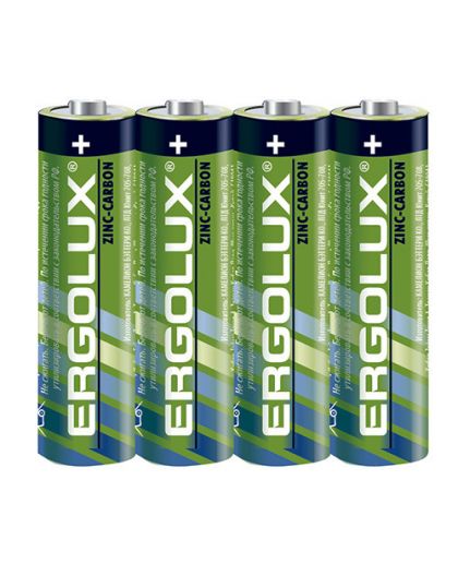 Батарейки солевые Ergolux R 6 SR4 (R6SR4, 1.5В)