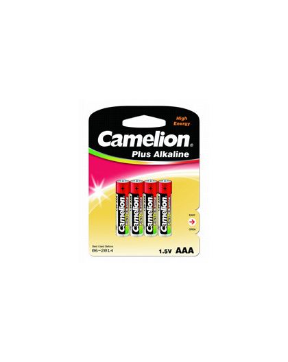 Camelion LR03 Plus Alkaline BL-4 (LR03-BP4, батарейка,1.5В)
