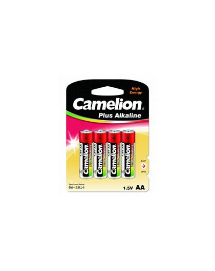 Camelion LR6 Plus Alkaline BL-4 (LR6-BP4, батарейка,1.5В)