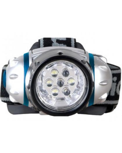 Фонарь Camelion LED5310-7F3 (фонарь налобн, металлик, 7LED, 3 реж, 3XR03 в компл, пласт, блист)