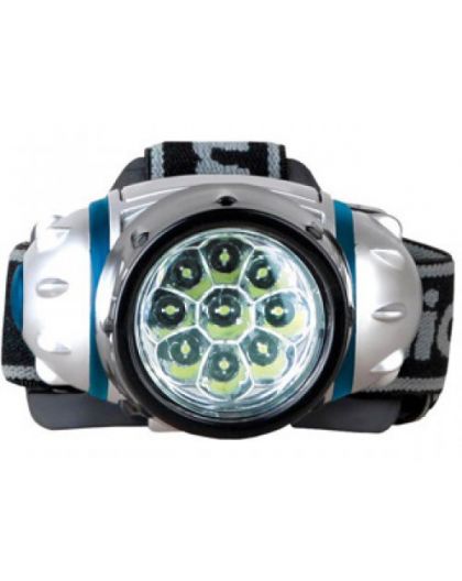Фонарь Camelion LED5317-9Mx (фонарь налобн, металлик, 9 ультра ярк LED,4 реж, 3XR03 в компл, пласт, блис)