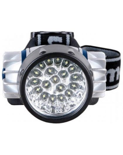 Фонарь Camelion LED5323-19Mx (фонарь налобн, металлик,19 ультра ярк LED, 4 реж, 3XR03 в компл, пласт
