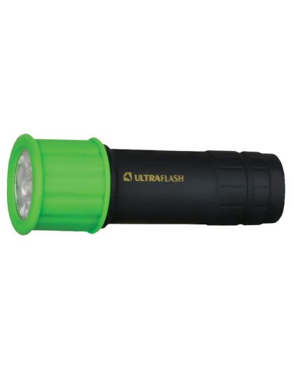 Фонарь Ultraflash LED15001-C (фонарь 3XR03 светофор, зеленый с черным, 9 LED, пластик, блистер)
