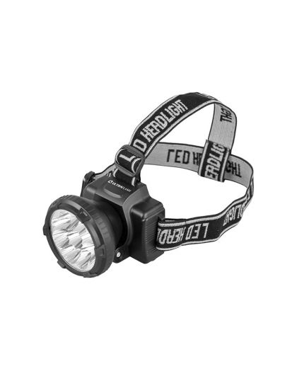 Фонарь Ultraflash LED5363 (фонарь налобн аккум 220В, черный, 9LED, 2 реж, пласт, бокс)